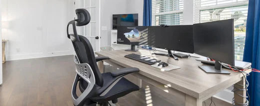 Cadeira ergonômica no setup