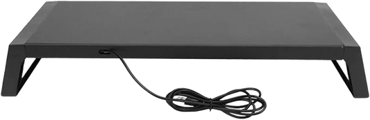 Base Elevatória Suporte Stand De Monitor Em Metal Portas USB