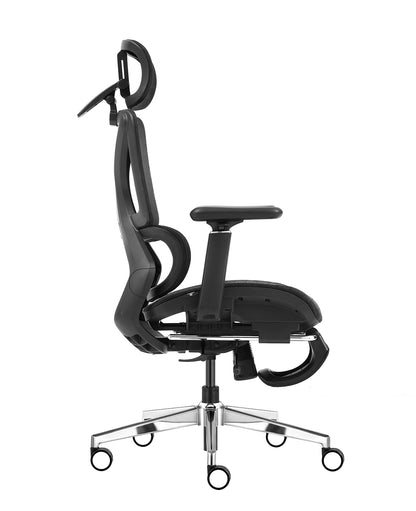 Cadeira diretor ergonômica Celentia A161 preta de lado