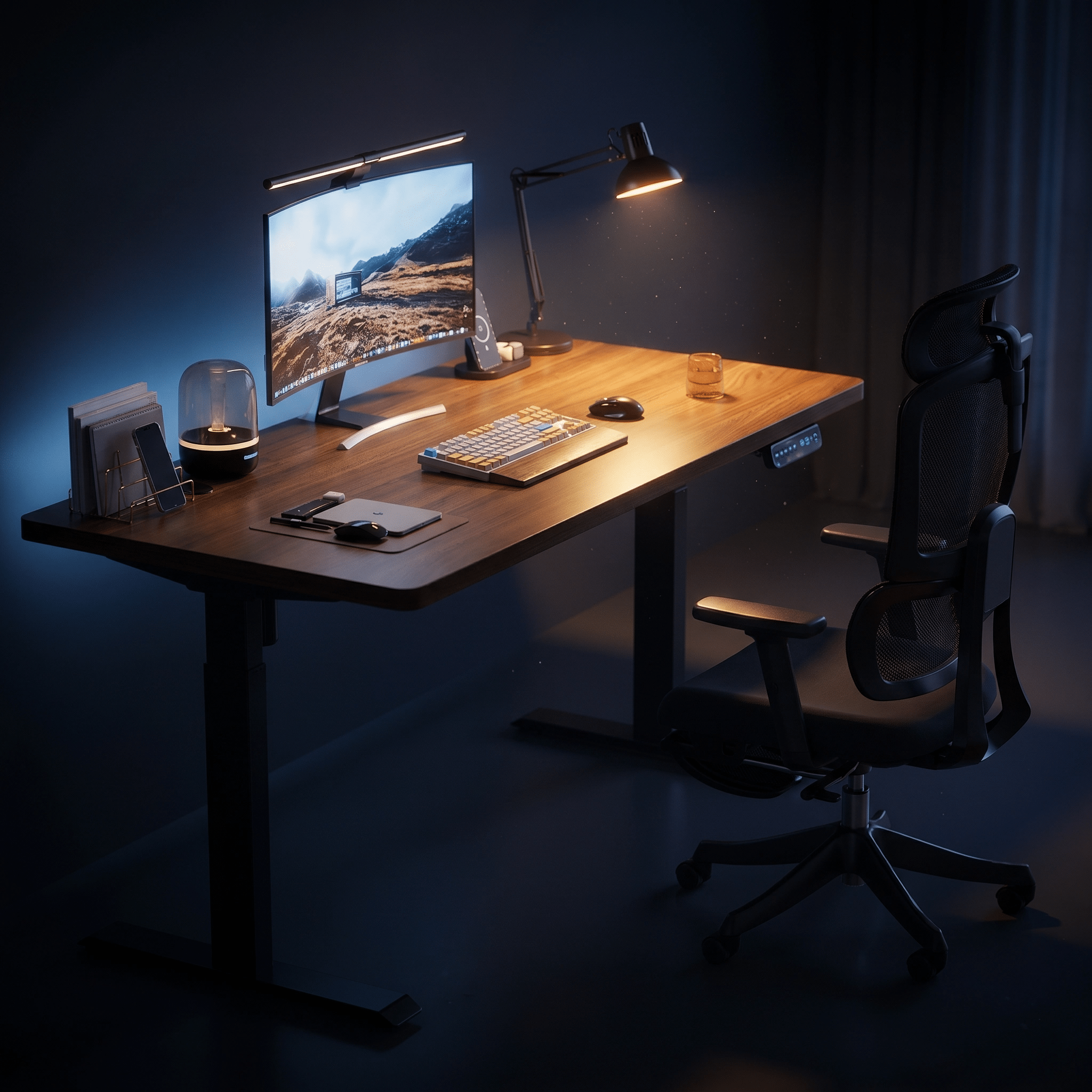 Mesa com Regulagem Elétrica de Altura Halec C - SENSETUP