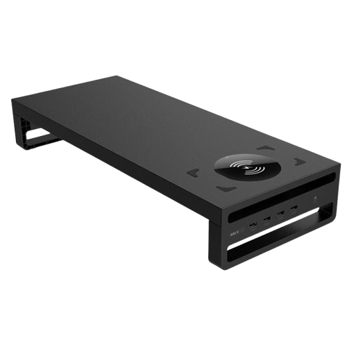 Suporte de Monitor USB 3.0, Carregamento Sem Fio